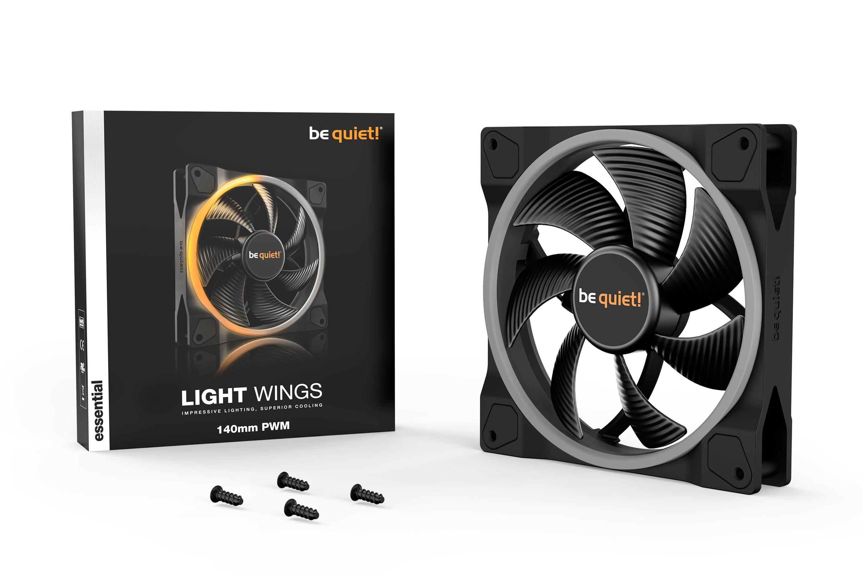 Ventoinha para Caixa PC BE QUIET! Light Wings 140mm PWM (Não suportado - 3,84 W - Preto) — miniatura 5