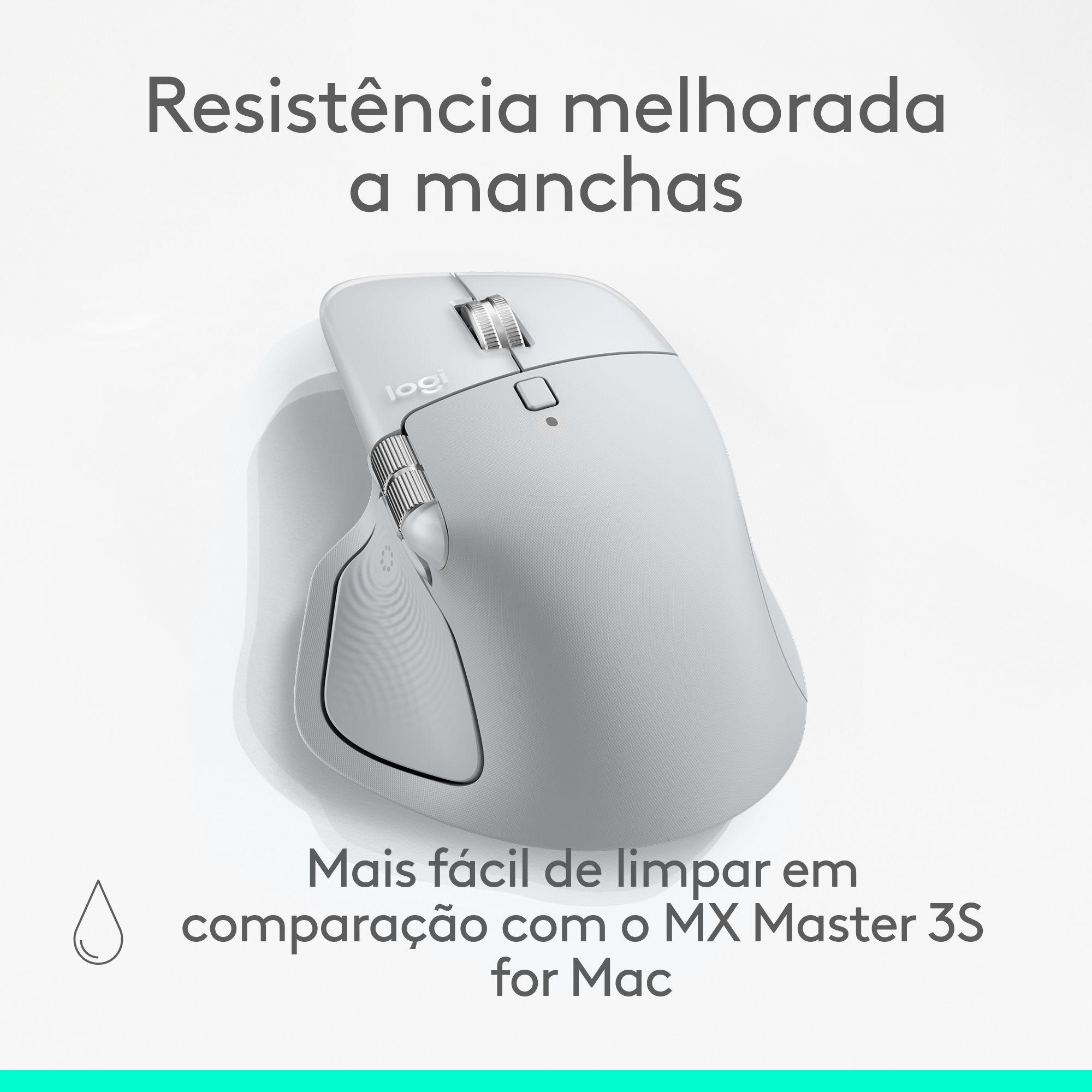 Rato LOGITECH MX Master 4 para Mac (Mão direita - 8000 DPI - Laser - Branco e Prateado) — miniatura 14