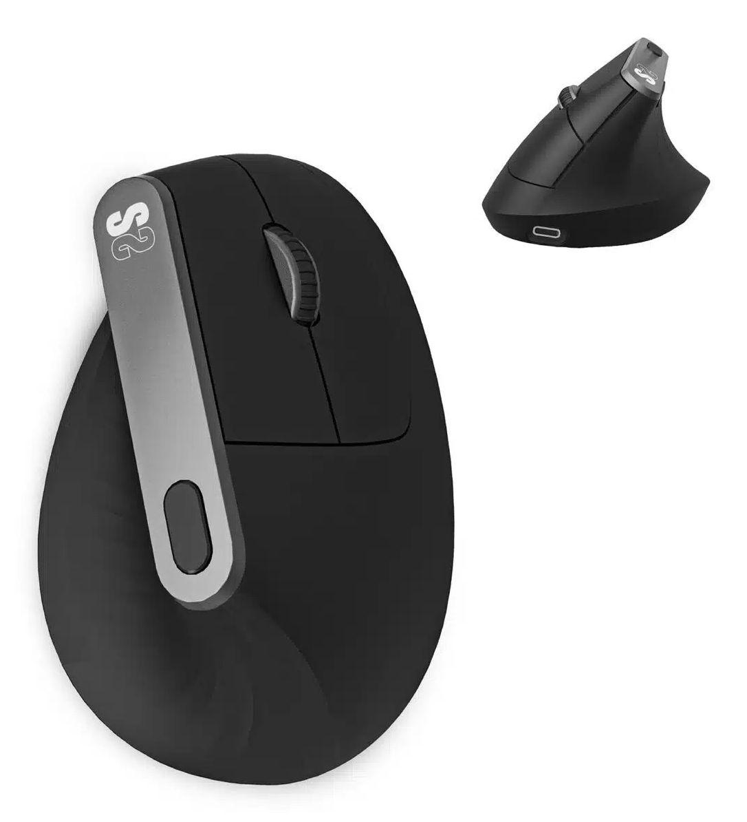 Rato SUBBLIM Nature Vertical Ergo Dual (Mão direita - 4000 DPI - Ótico - Preto)