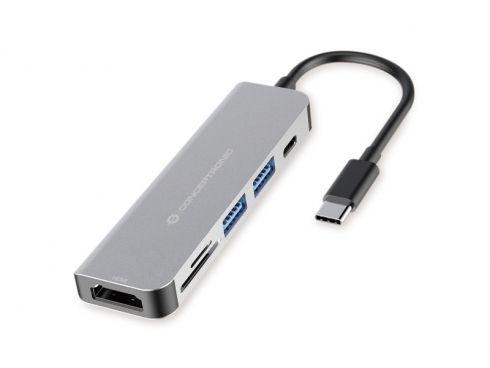 Dock USB-C CONCEPTRONIC DONN02G (0,115 m - Alumínio)