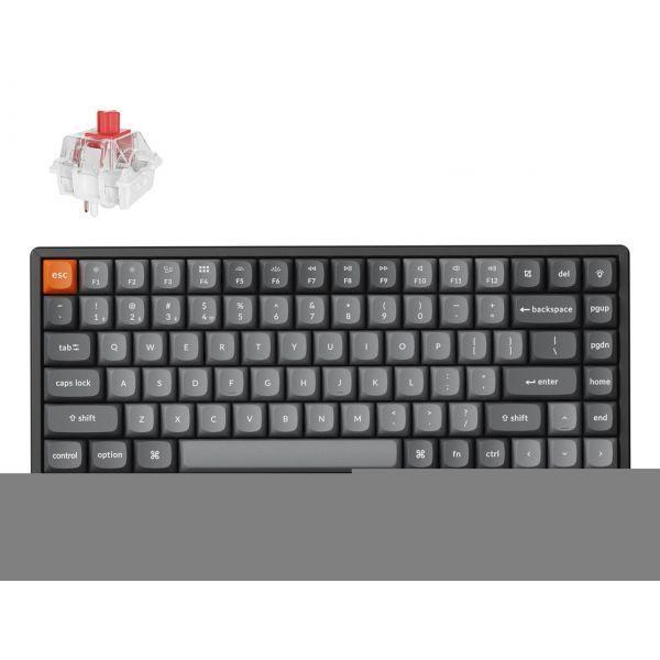 Teclado KEYCHRON K2 Max K2M-J1 (Red - 75% - USB, RF sem fios e Bluetooth - Preto/Cinzento) — miniatura 2