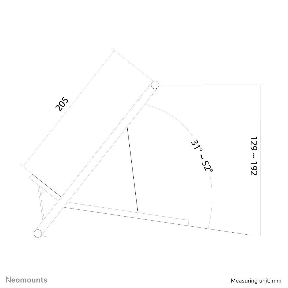 Braço para Portátil NEOMOUNTS NSLS100 (10–22" - Até 5 kg - Prateado), miniatura 15