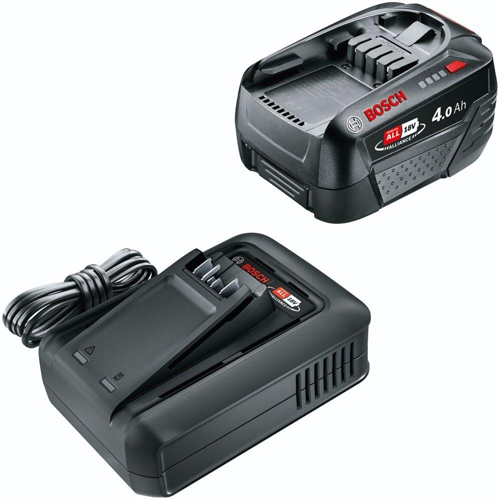 Kit de Bateria e Carregador BOSCH PBA 18V 4,0Ah + AL 18V-20 (Prateado), miniatura 2