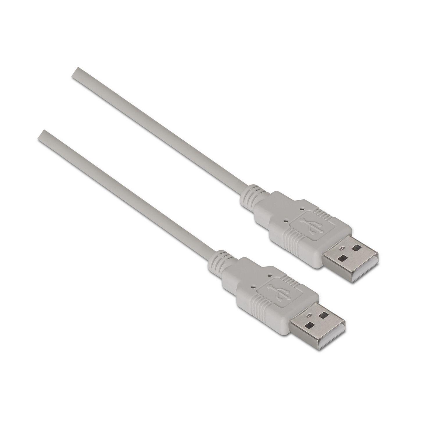 Cabo USB AISENS A101-0022 (2 m - USB A - Bege)