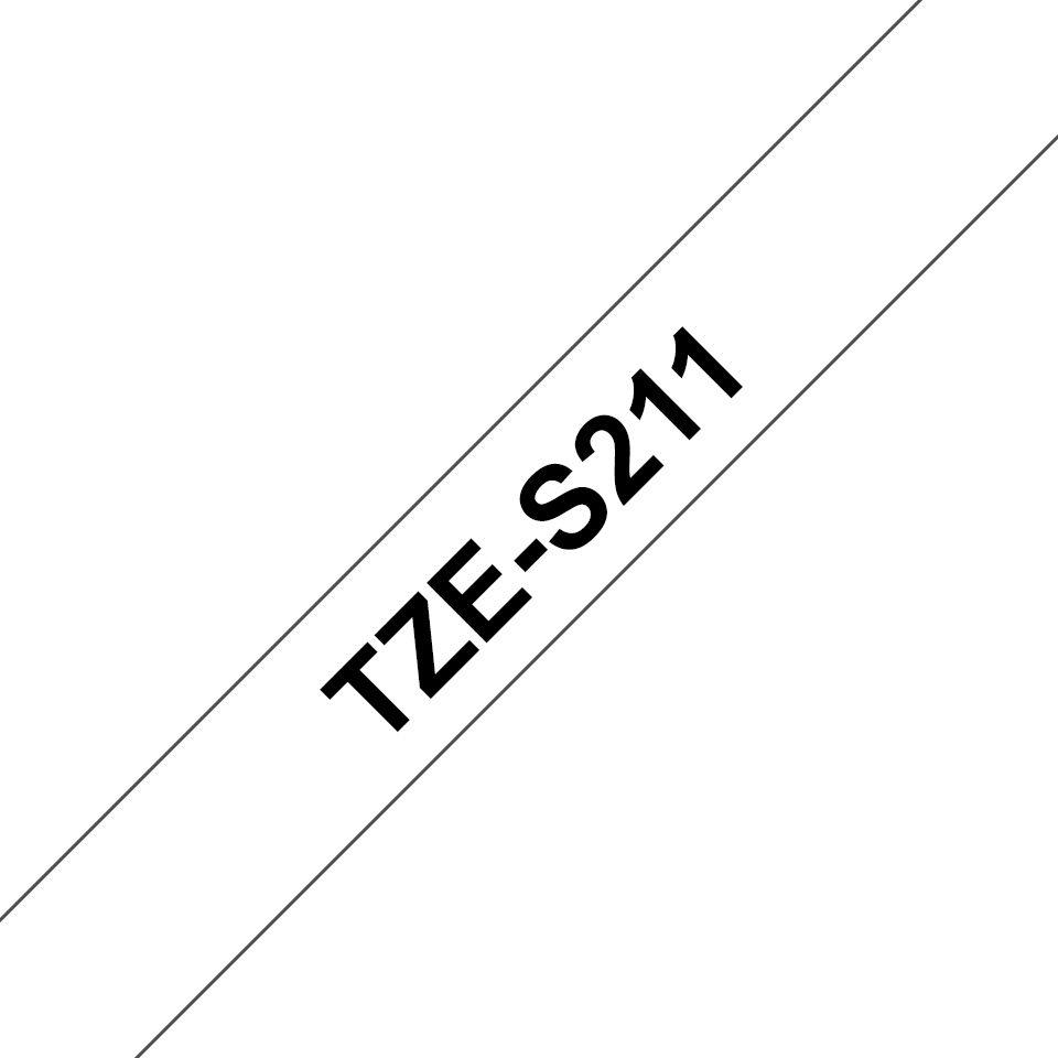 Fita de Impressão BROTHER TZe-S211 (Branco/Preto)