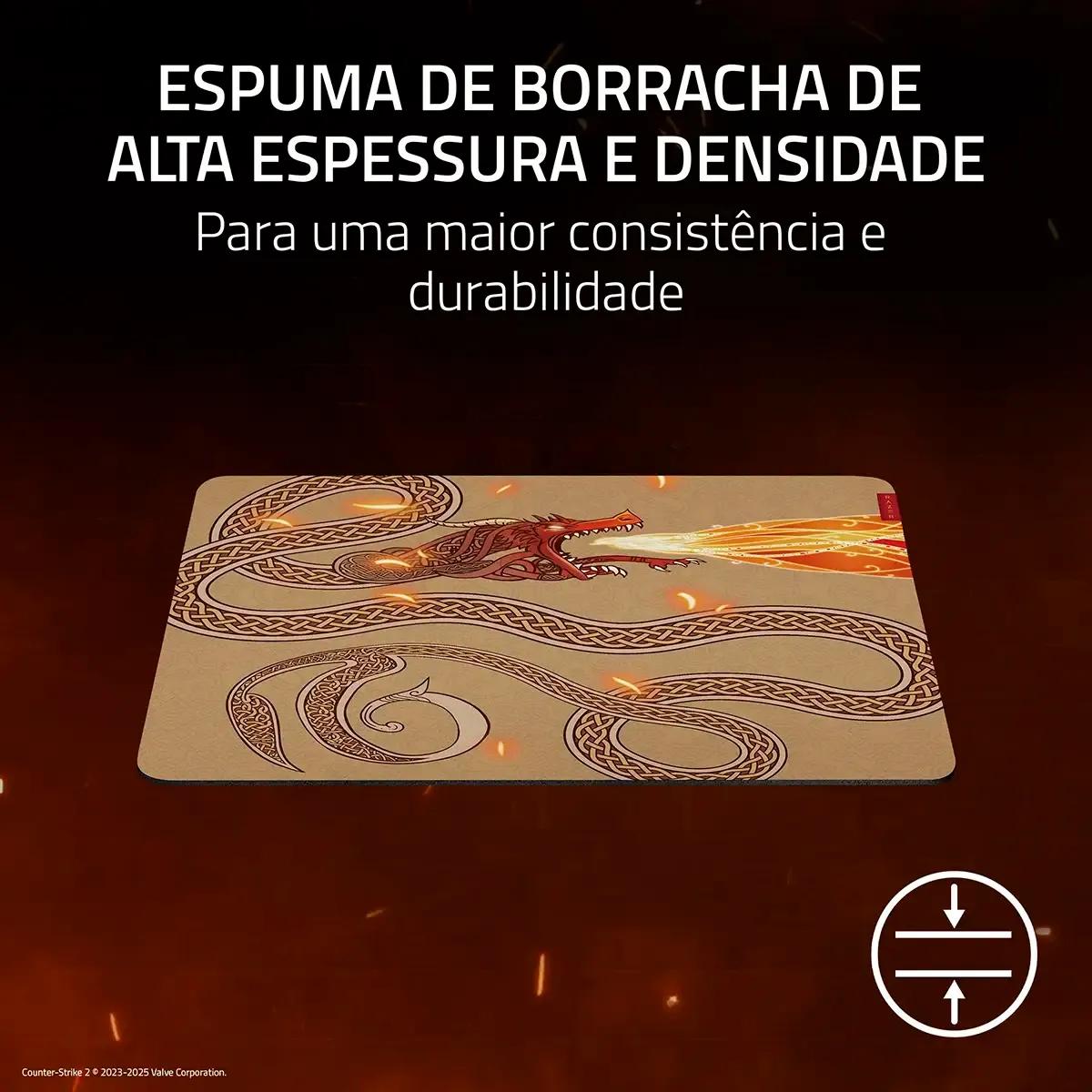 Tapete de Rato RAZER Gigantus V2 Large Counter-Strike 2 Edition (3 mm - Amarelo/Dourado) — miniatura 3