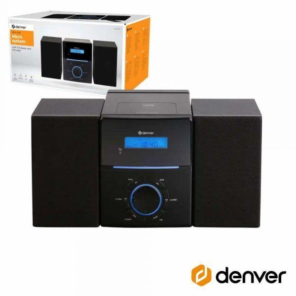 Micro Sistema de Áudio DENVER MCA-240 (40 W - Preto) — miniatura 2