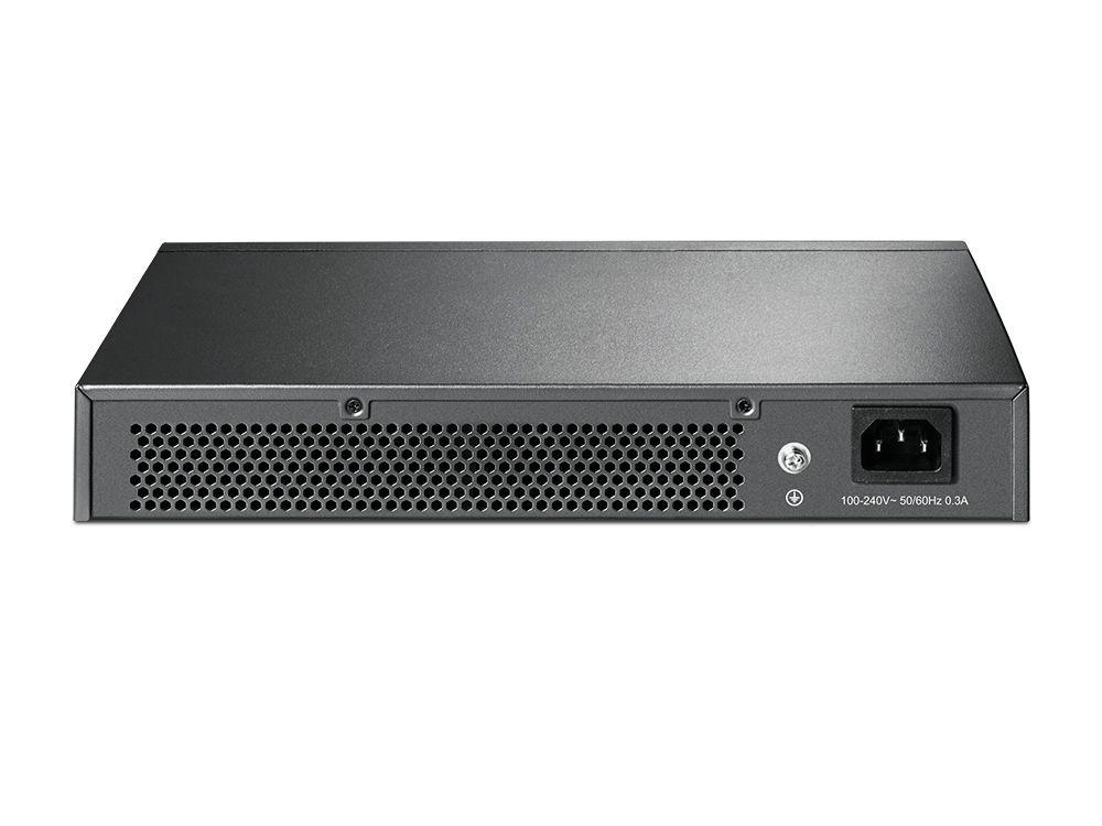 Switch de Rede Gerido TP-LINK TL-SG1016DE (Até 1000 Mbps - Gigabit Ethernet - 16x 10/100/1000 Mbps - Preto) — miniatura 3