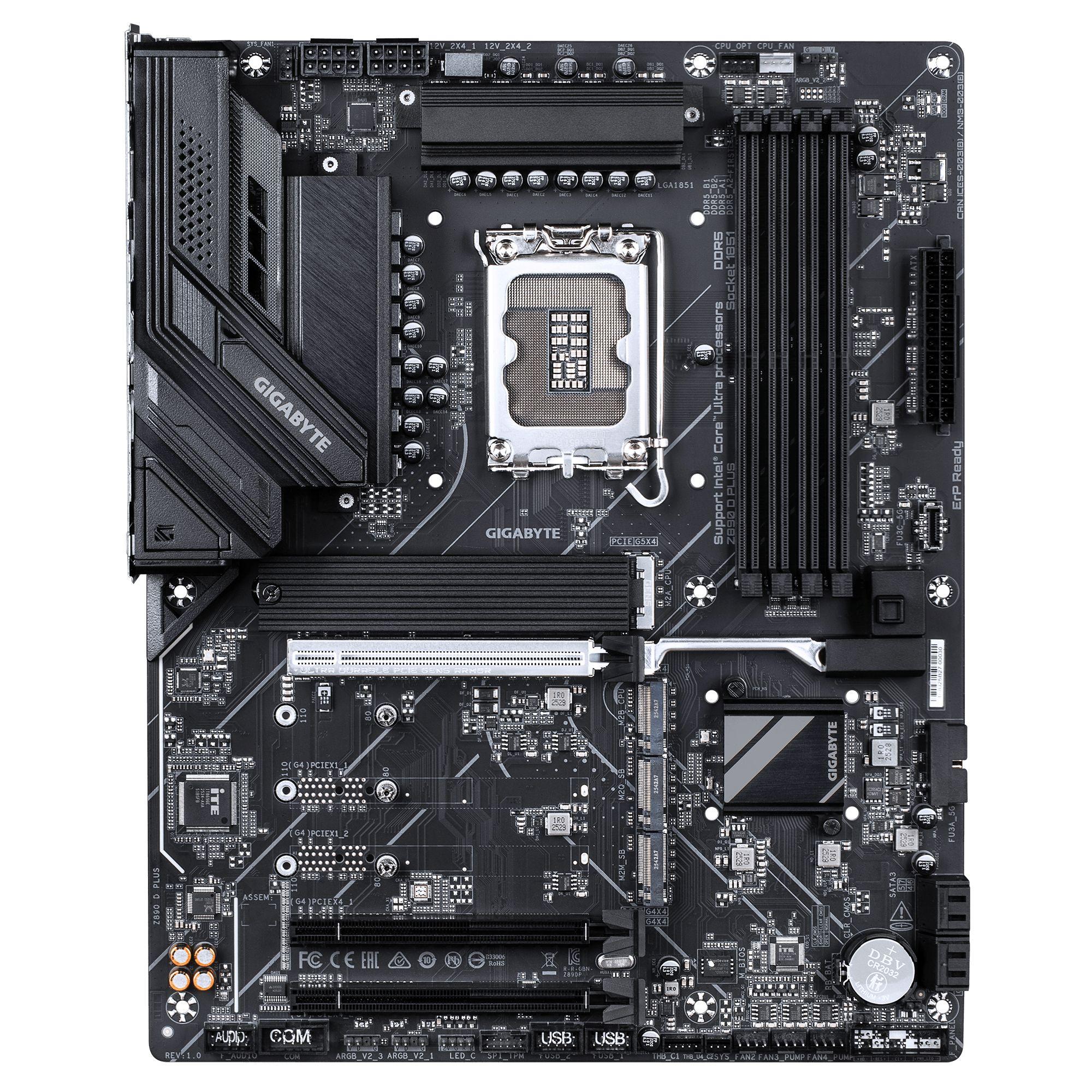 Motherboard GIGABYTE Z890 D PLUS (LGA 1851 (Socket V1) - Intel Core Ultra - ATX - Preto), miniatura 2