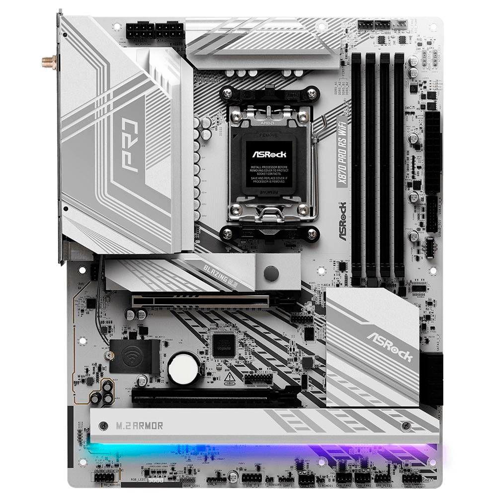 Motherboard ASROCK X870 Pro RS WiFi (AM5 - ATX - DDR5-SDRAM - Branco), miniatura 3