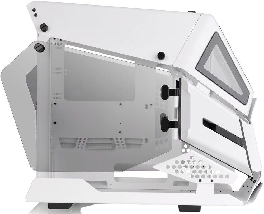 Caixa PC THERMALTAKE AH T200 TG Snow (micro ATX, Mini-ITX - PS2 - Micro Tower - Branco) — miniatura 4
