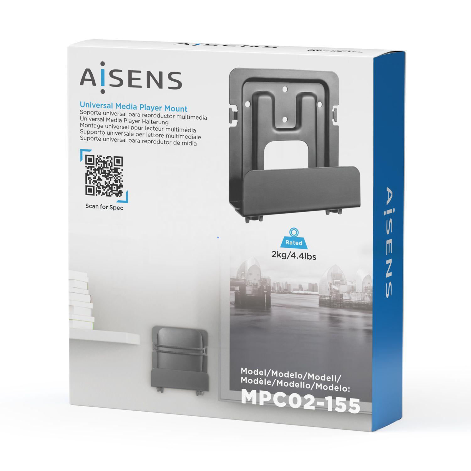 Suporte de Parede AISENS MPC02-155 (Preto) — miniatura 4
