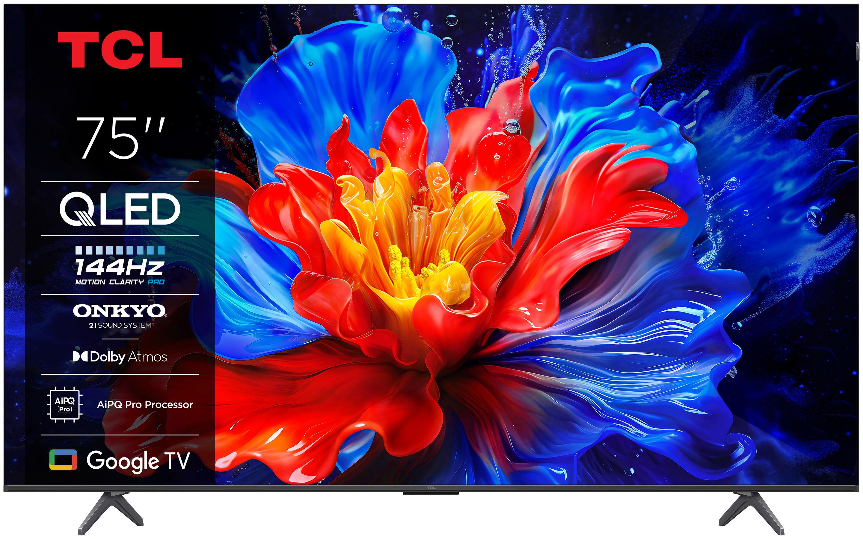 Televisão TCL TV 75P8K (QLED - 4K Ultra HD - 3840 x 2160 pixels - Metálico)