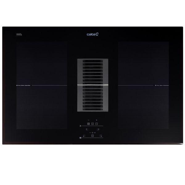 Placa de Indução com Exaustor Integrado de Encastre CATA AS750 (7200 W - Tátil - Altura 28,5 cm - Preto), miniatura 2