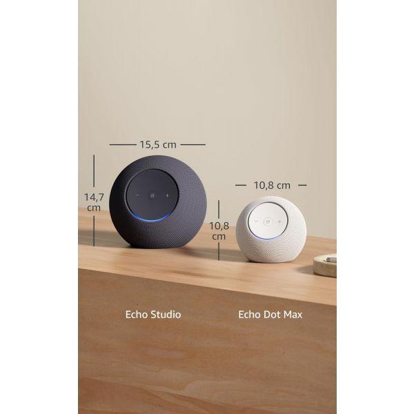 Coluna Inteligente AMAZON Echo Studio 2025 (Sem fios - Branco) — miniatura 2