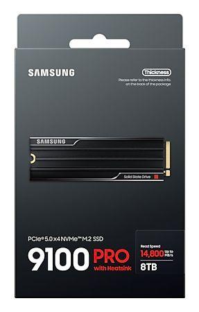 SSD SAMSUNG 9100 PRO Heatsink MZ-VAP8T0CW (8 TB - M.2 2280 - PCI Express 5.0 NVMe) — miniatura 6