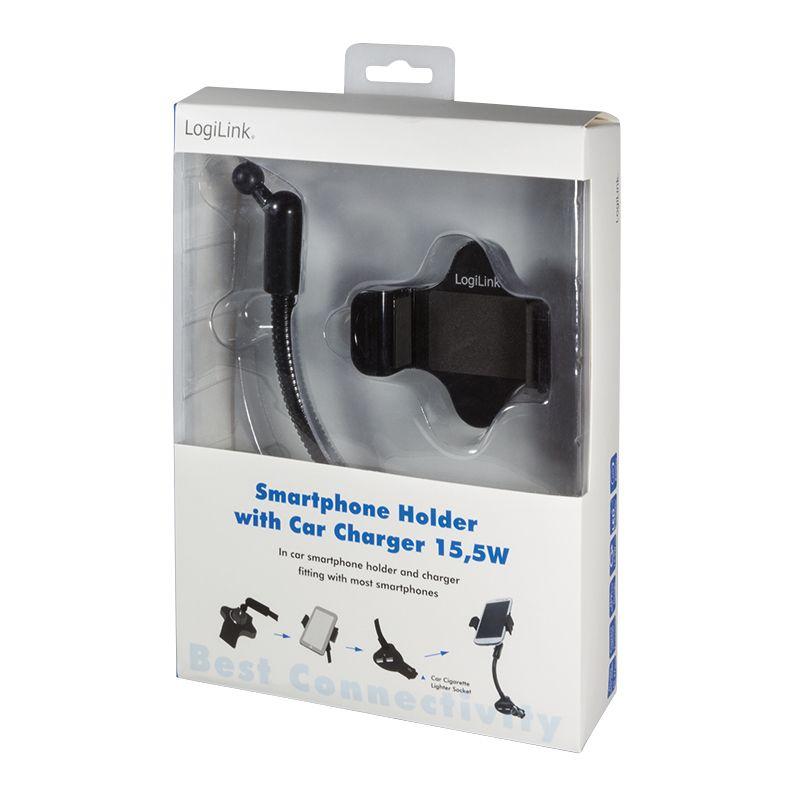 Suporte Ativo para Telemóvel LOGILINK PA0121 (Preto), miniatura 8