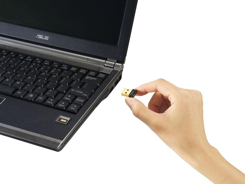 Adaptador USB Wi-Fi ASUS USB-N10 Nano B1 (Wi-Fi 4 - 150 Mbit/s - Single-band - Preto), miniatura 5