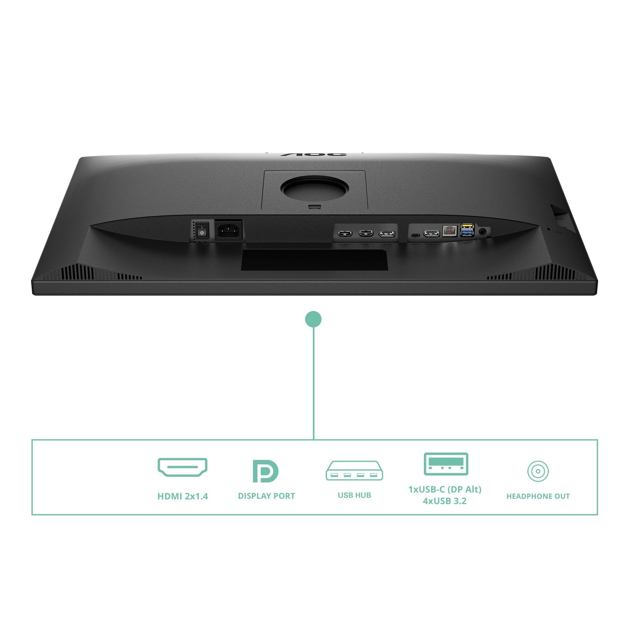 Monitor AOC Q27P3CW (27" - IPS - 100 Hz - Preto) — miniatura 3