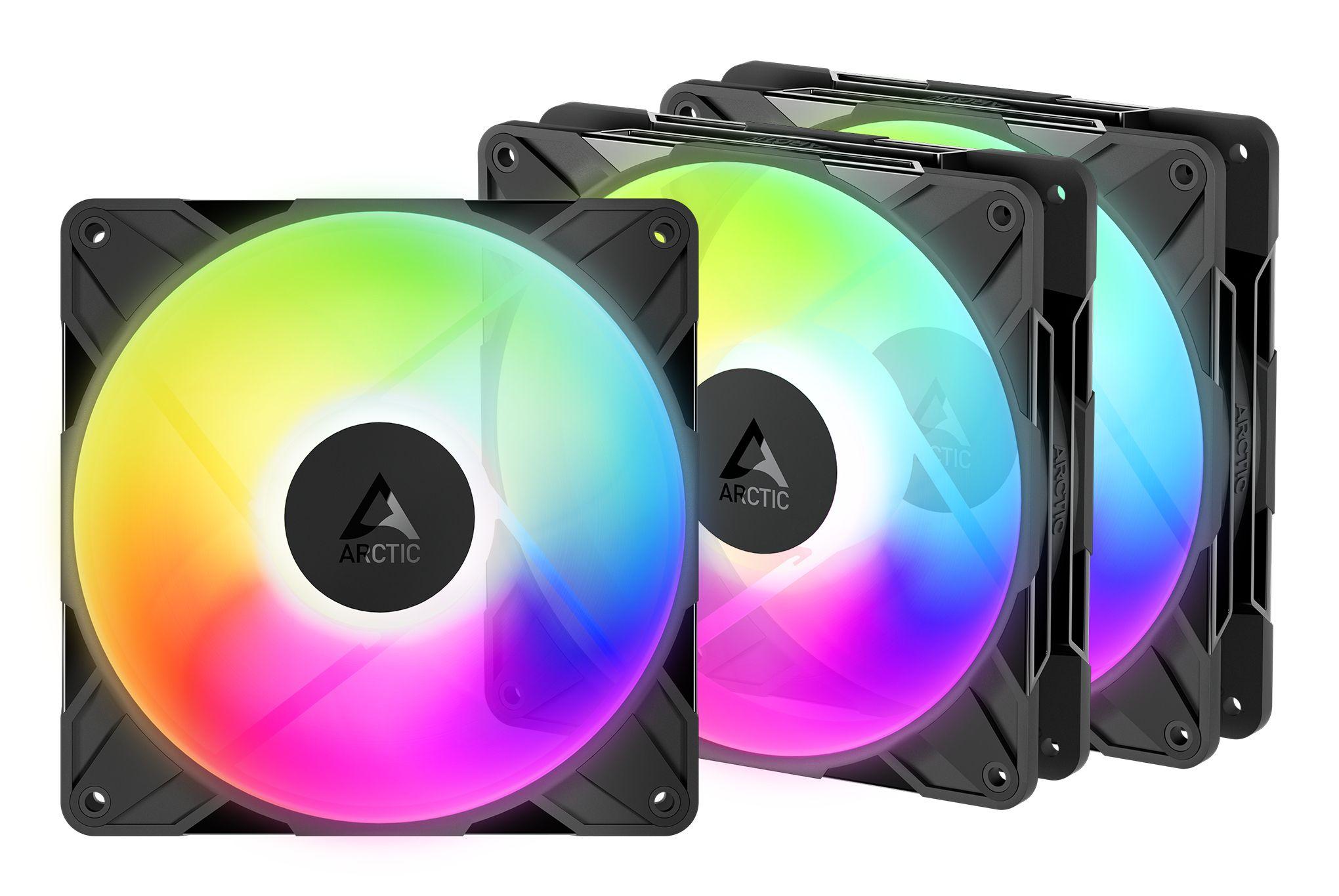 Ventoinhas para Caixa de PC ARCTIC P14 Pro Reverse A-RGB (Preto)