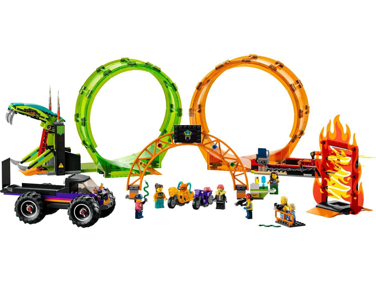 LEGO 60339 City Arena de Acrobacias com Loop Duplo (7+ anos - 598 peças)