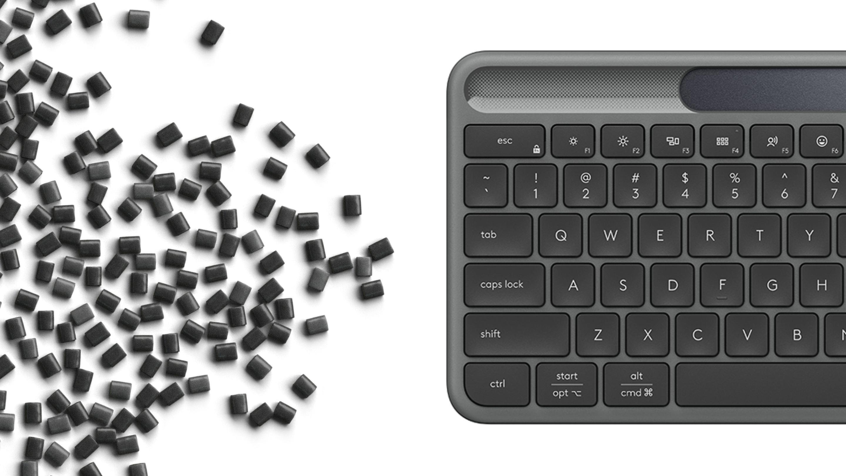 Teclado LOGITECH Signature Slim Solar+ K980 (Alemão - RF Wireless + Bluetooth - Sem fios - Grafite) — miniatura 7