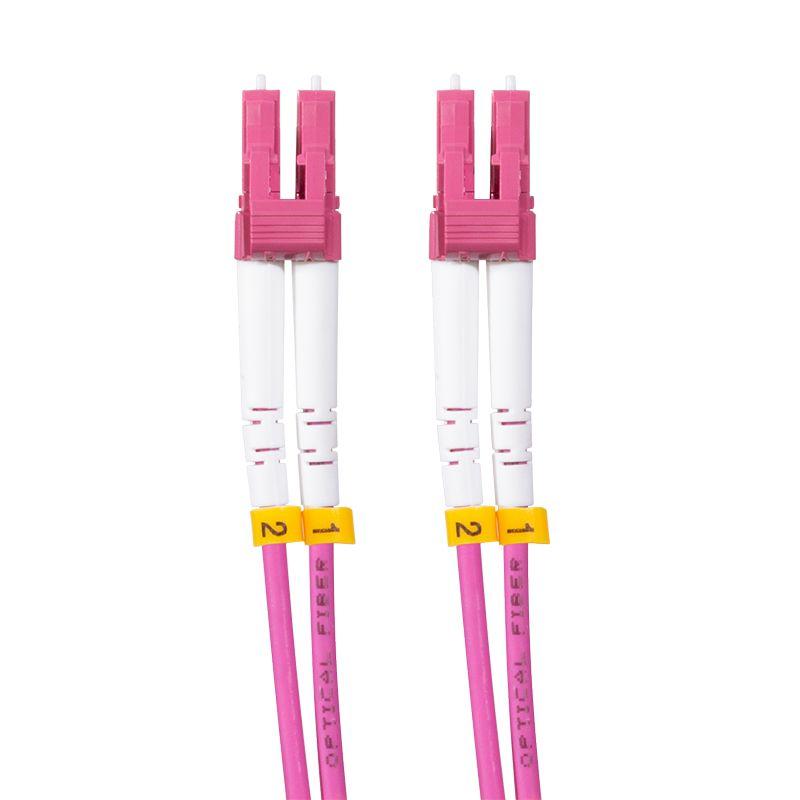 Cabo de Fibra Ótica LOGILINK FC4LC01 (OM4 Multimodo - 1 m - Rosa), miniatura 3