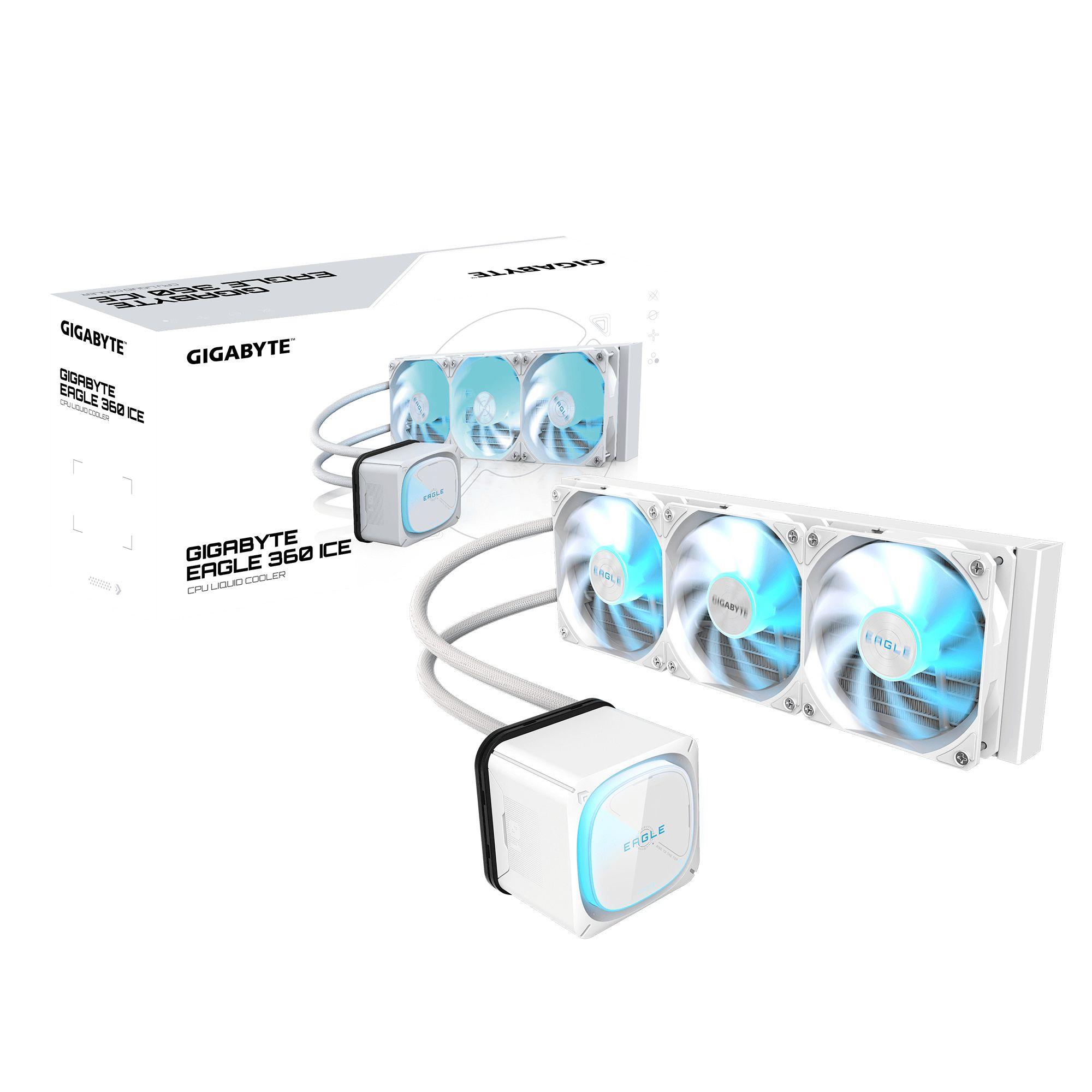 Refrigeração Líquida para CPU GIGABYTE EAGLE 360I (120 mm - 2000 RPM - Multi - Branco) — imagem 1