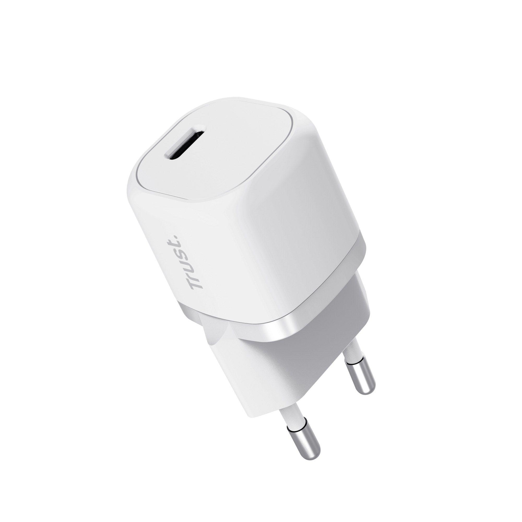Carregador de Parede TRUST Maxo 25205 (1 porta USB-C - Universal - Corrente alternada - Branco), miniatura 3