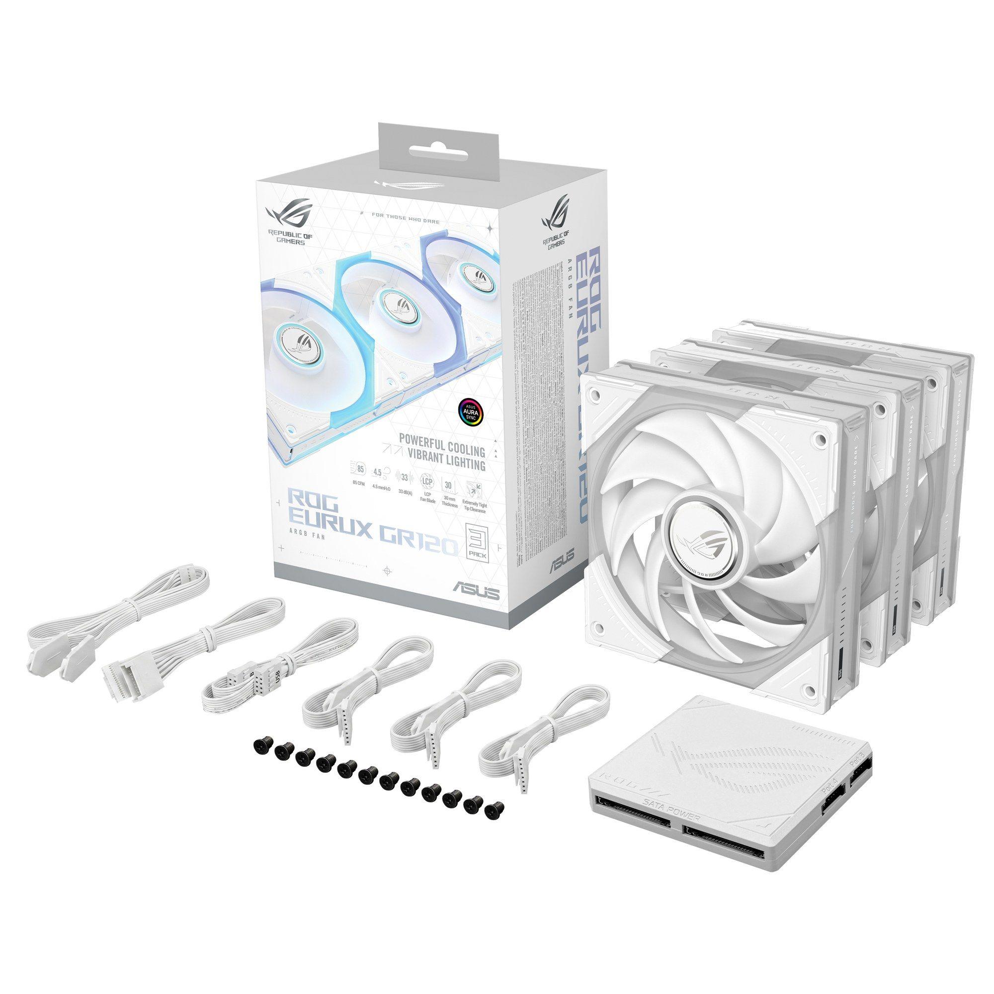 Ventoinha para Caixa de Computador ASUS ROG Eurux GR120 ARGB (Branco) — miniatura 24