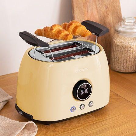Torradeira CECOTEC ClassicToast 8000 Double (800 W - 2 fatias - Altura 19 cm - Amarelo) — miniatura 3