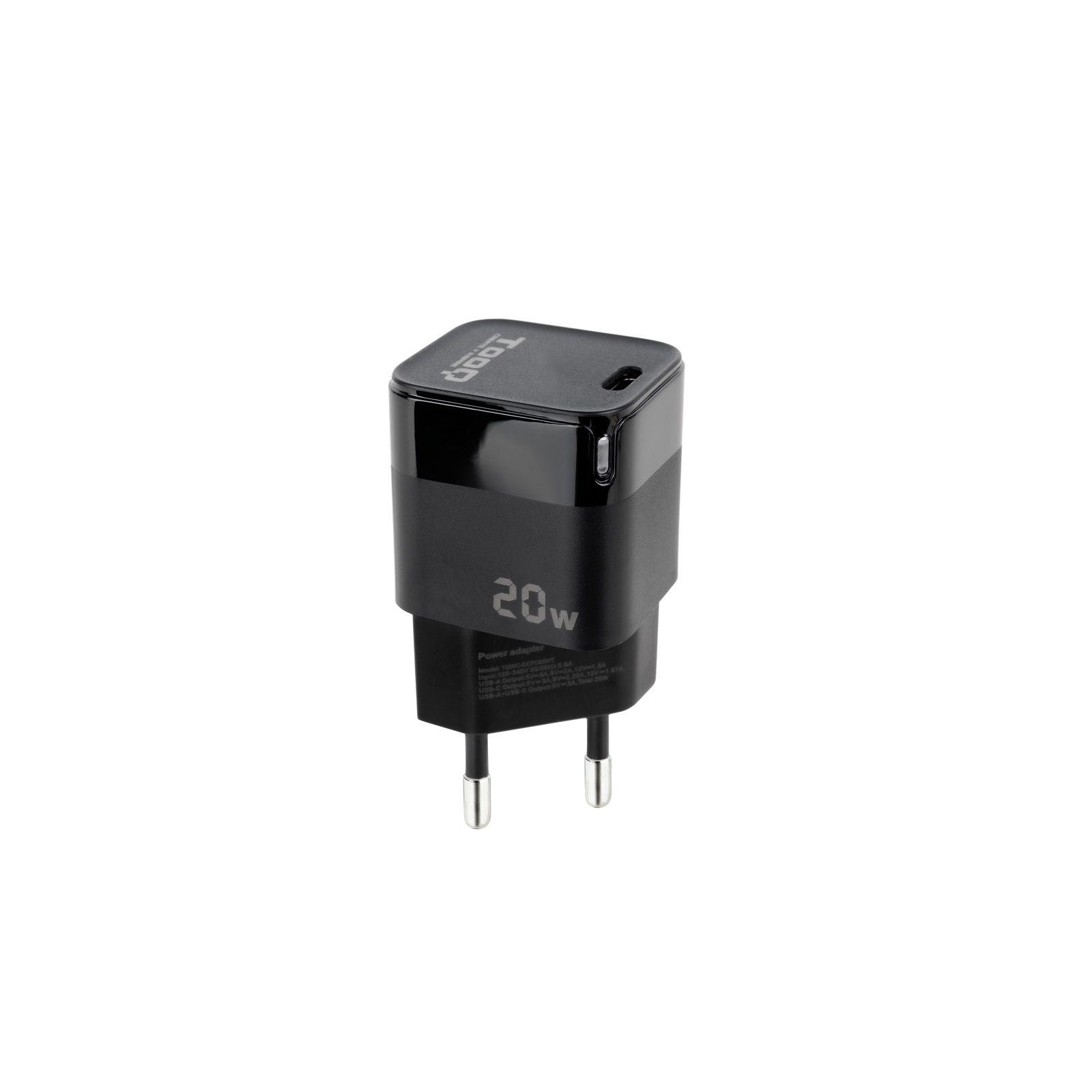 Carregador de Parede TOOQ TQWC-PD20 (20 W - Preto)