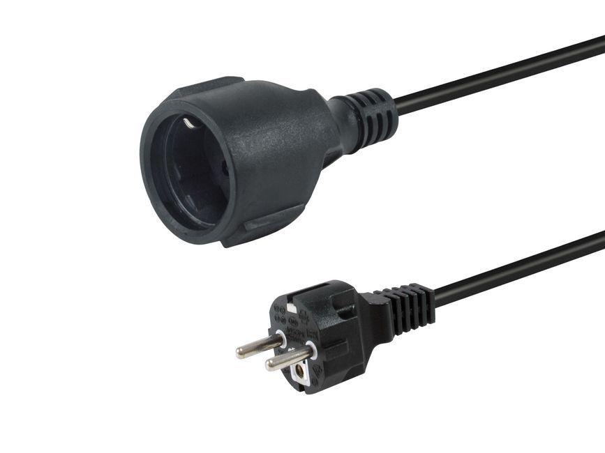 Cabo de Alimentação de Extensão EQUIP 112183 (10 m - CEE7/3 - Preto)