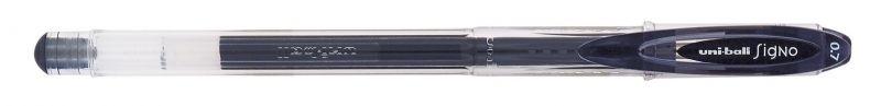 Caneta de Gel UNIBALL Signo UM-120 (Plástico - Preto/Transparente)