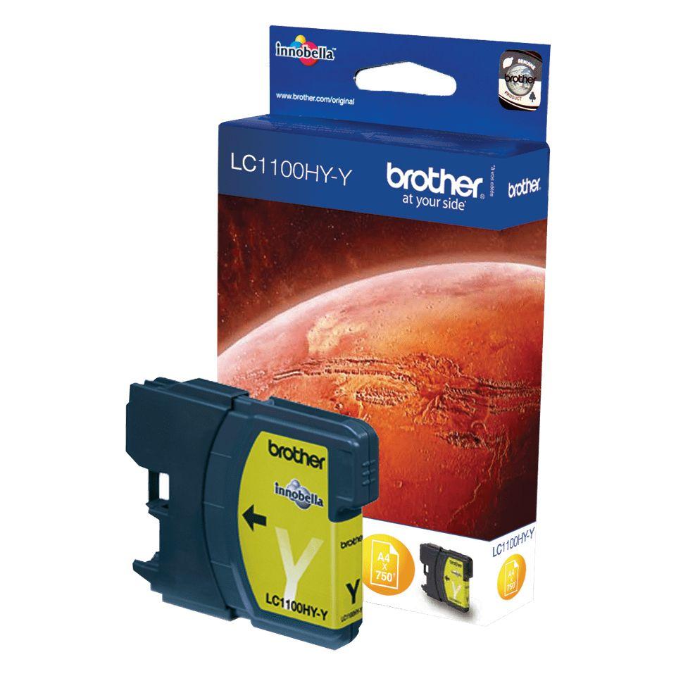 Tinteiro BROTHER LC1100HYY (750 páginas - Amarelo)