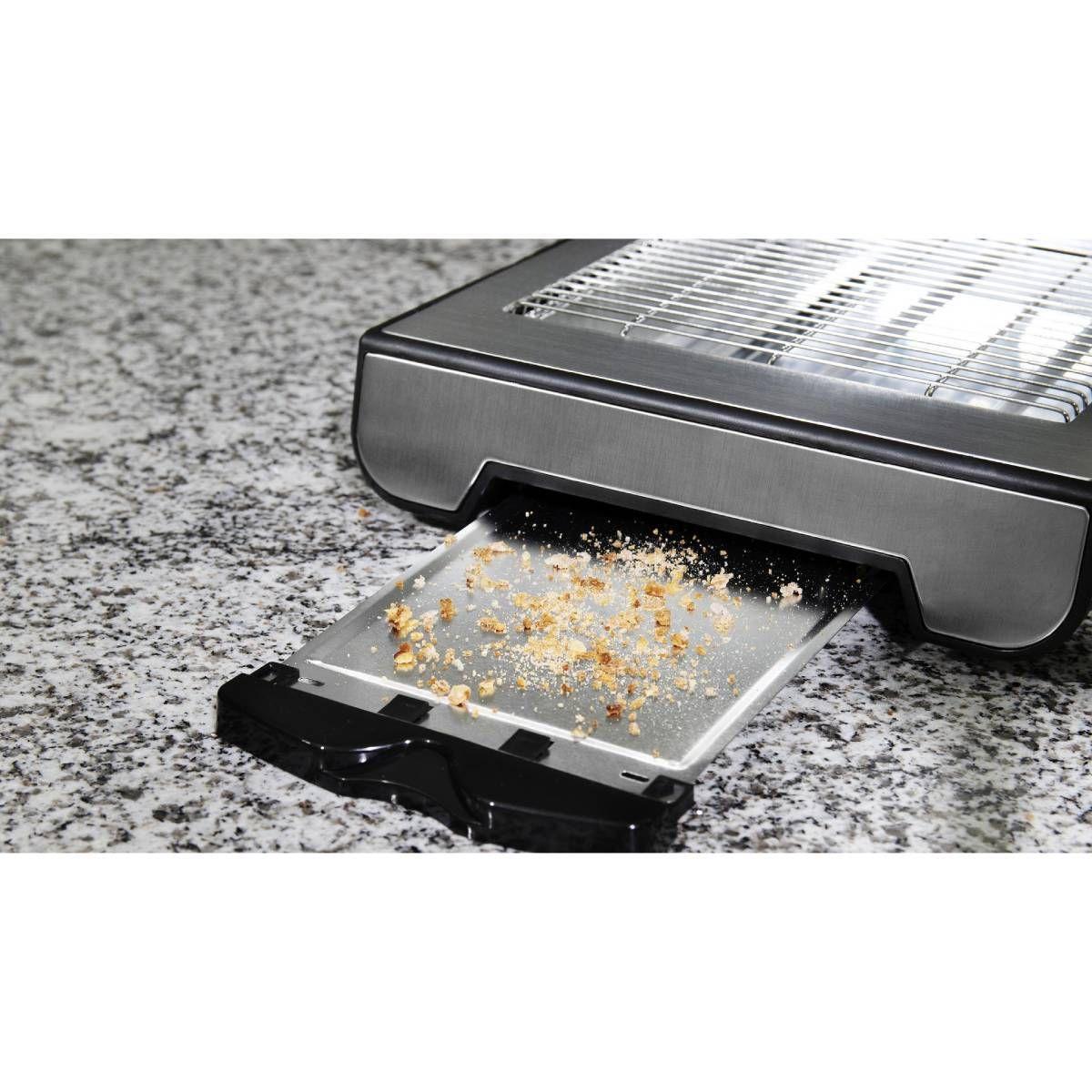 Torradeira Horizontal CECOTEC Turbo EasyToast Inox (900 W - Aço inoxidável - Preto e Prateado) — miniatura 4