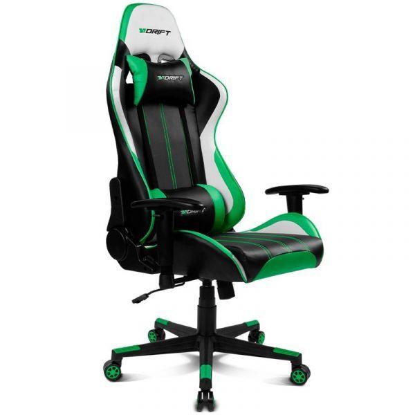 Cadeira Gaming DRIFT DR175 (Preto/Branco/Verde), miniatura 2