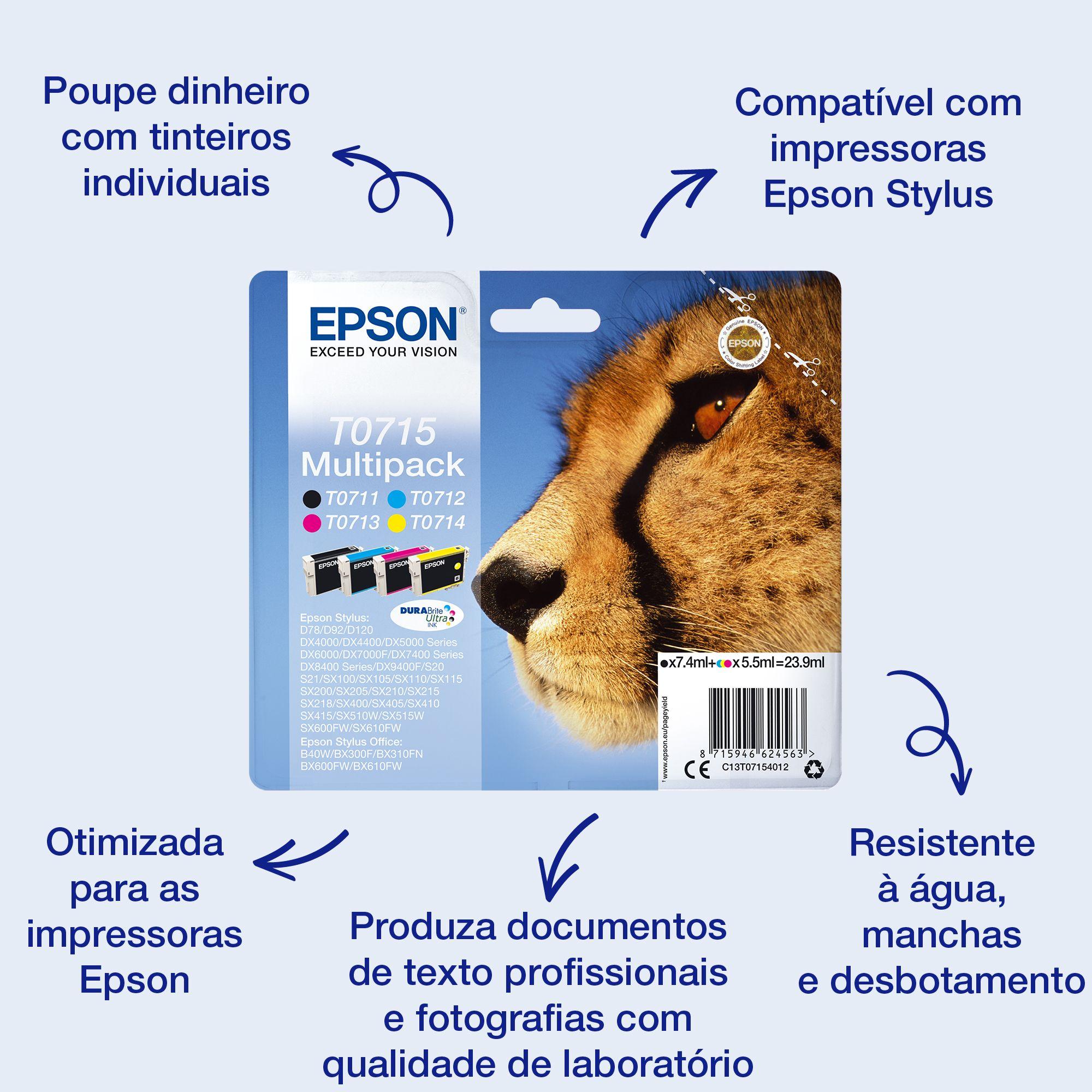 Tinteiro EPSON T0712 (Ciano)