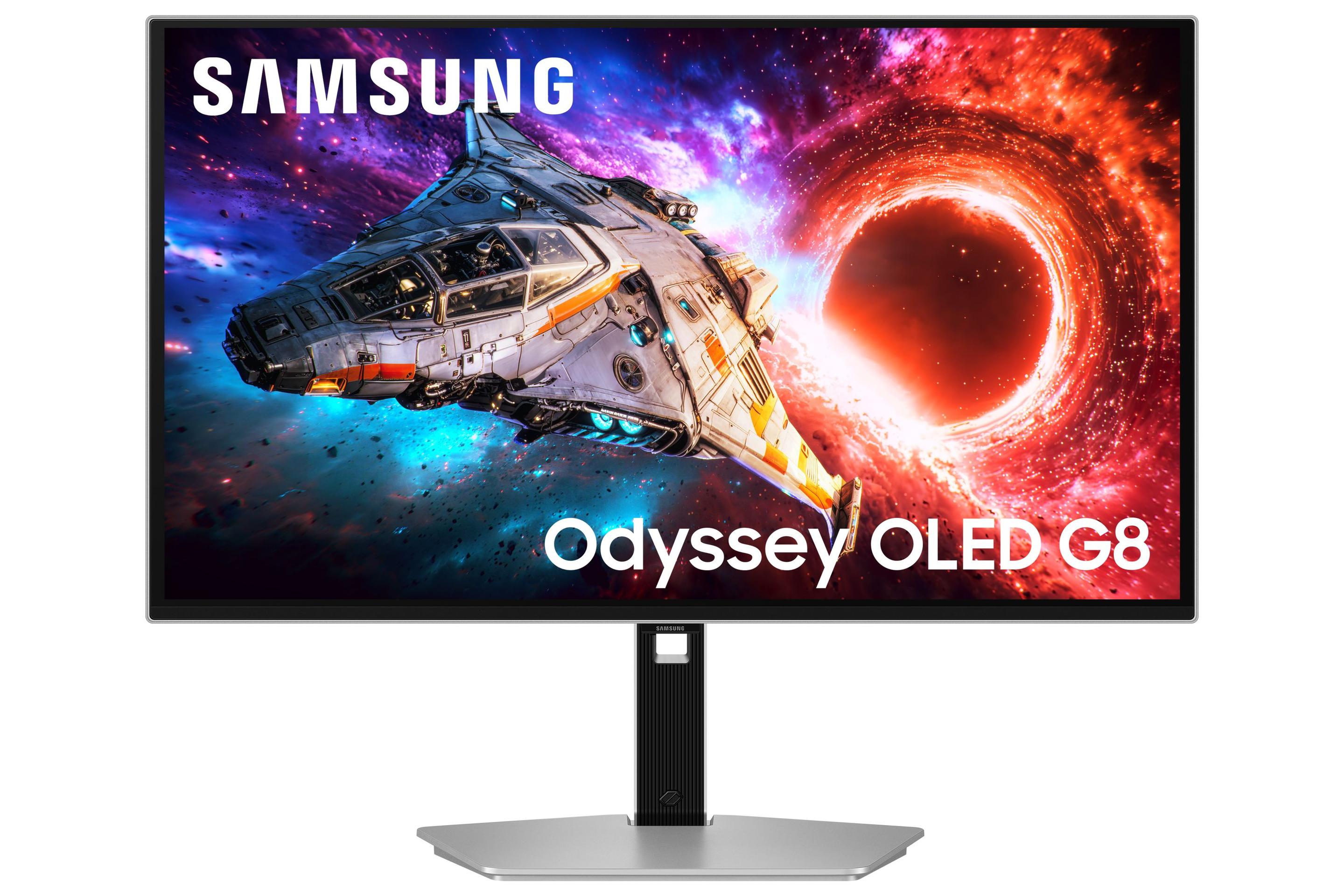 Monitor SAMSUNG Odyssey G80SH (27" - OLED - 240 Hz - Prateado)