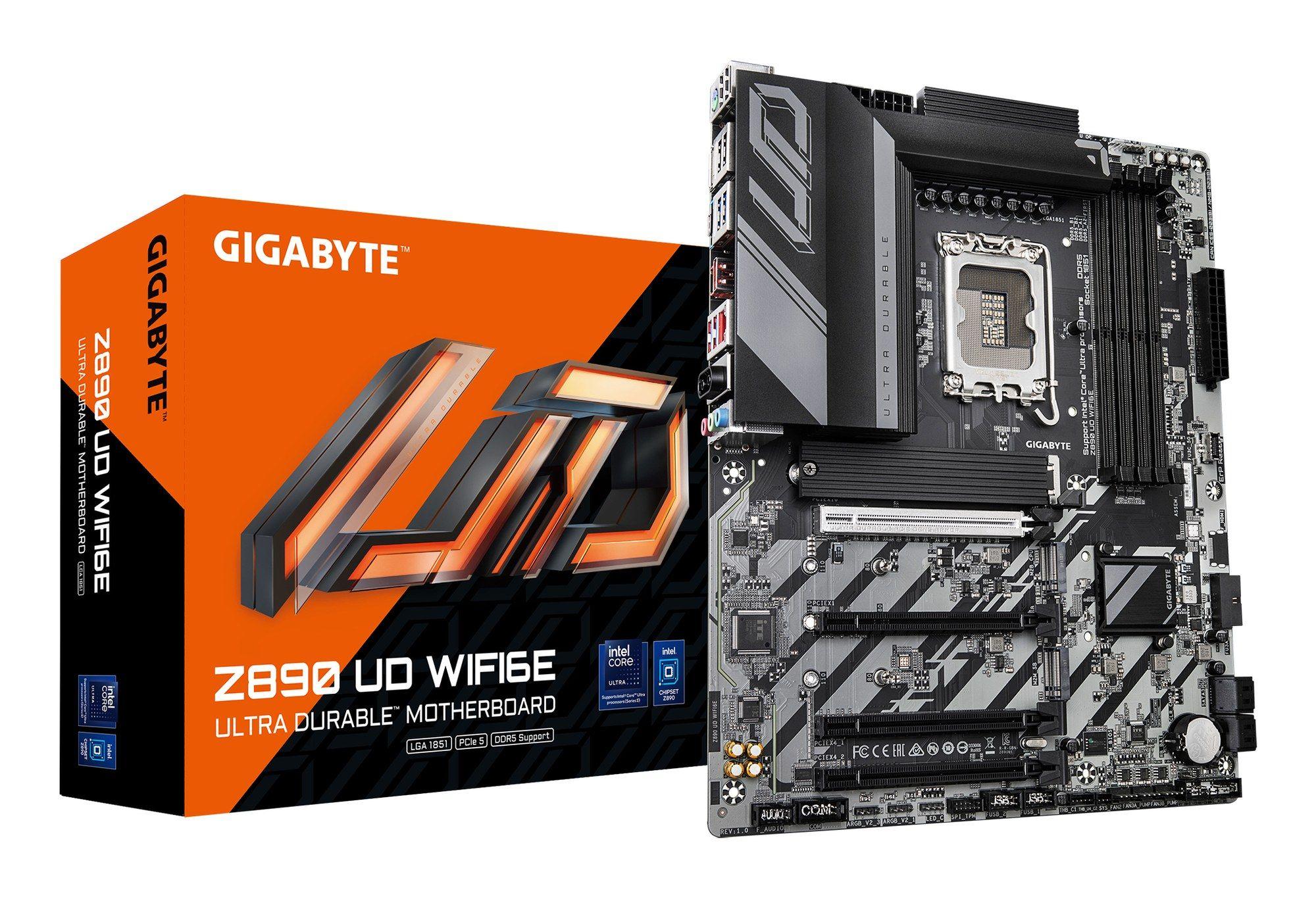 Motherboard GIGABYTE Z890 UD WIFI6E (LGA 1851 - Intel Core Ultra da Série 2 - ATX - Preto)