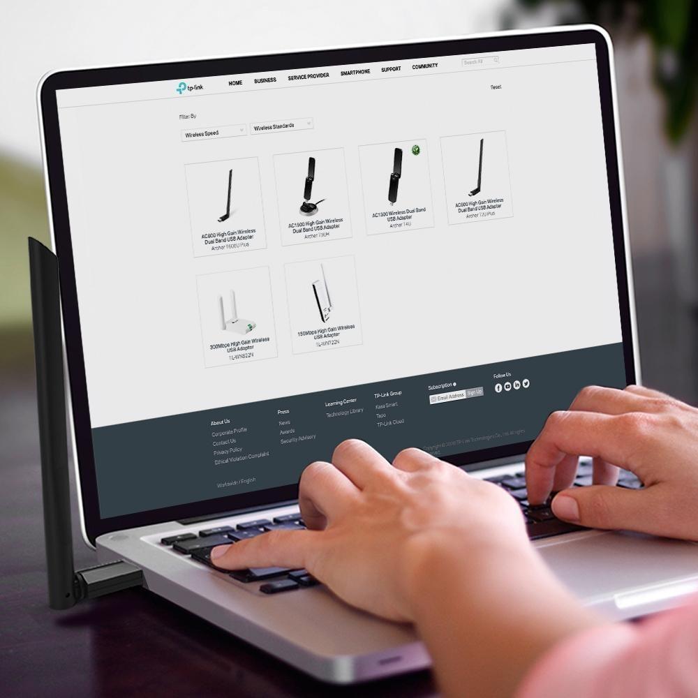 Adaptador USB Wi-Fi TP-LINK Archer T3U Plus (Wi-Fi 5 - Até 1300 Mbit/s - Dual-band - Preto) — miniatura 4