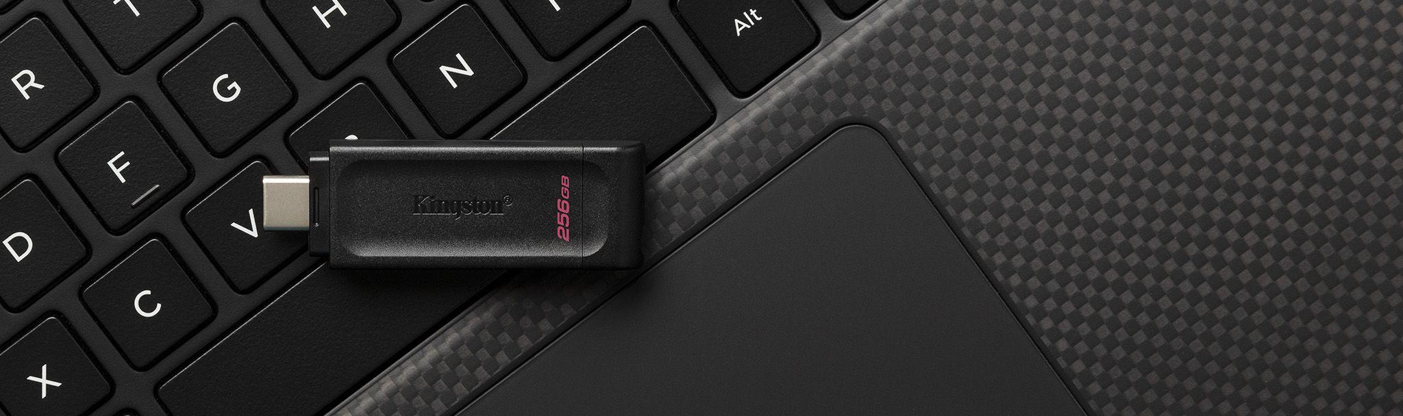 Pen USB KINGSTON DataTraveler 70 (USB Type-C - 3.2 Gen 1 - Tampa - Preto) — miniatura 7