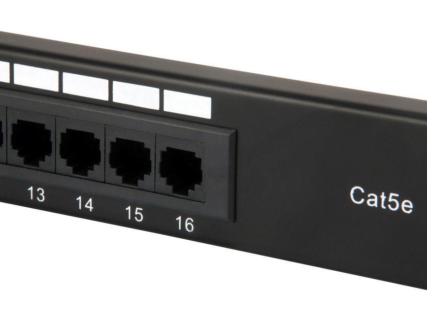 Painel de Patch EQUIP 235317 (19" - 1U - 16x RJ45 Cat5e - Preto) — miniatura 4