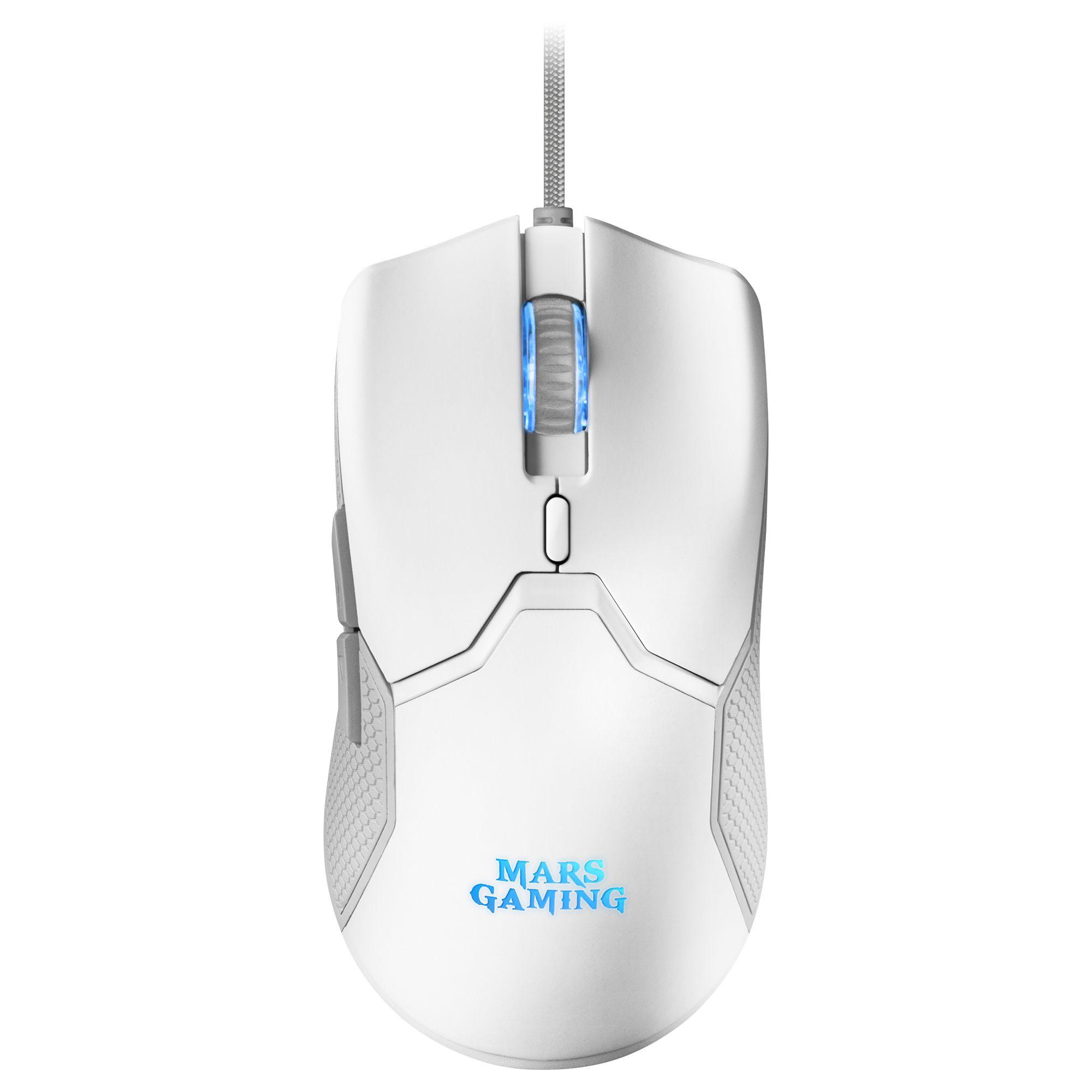 Conjunto Gaming MARS GAMING MCPXWFR (Francês - Membrana - Tamanho completo - Branco) — miniatura 7