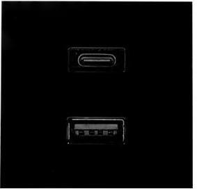 Carregador USB SHELLY SH-WALL-DISPLAY-USB-B (20 W - Preto), miniatura 3