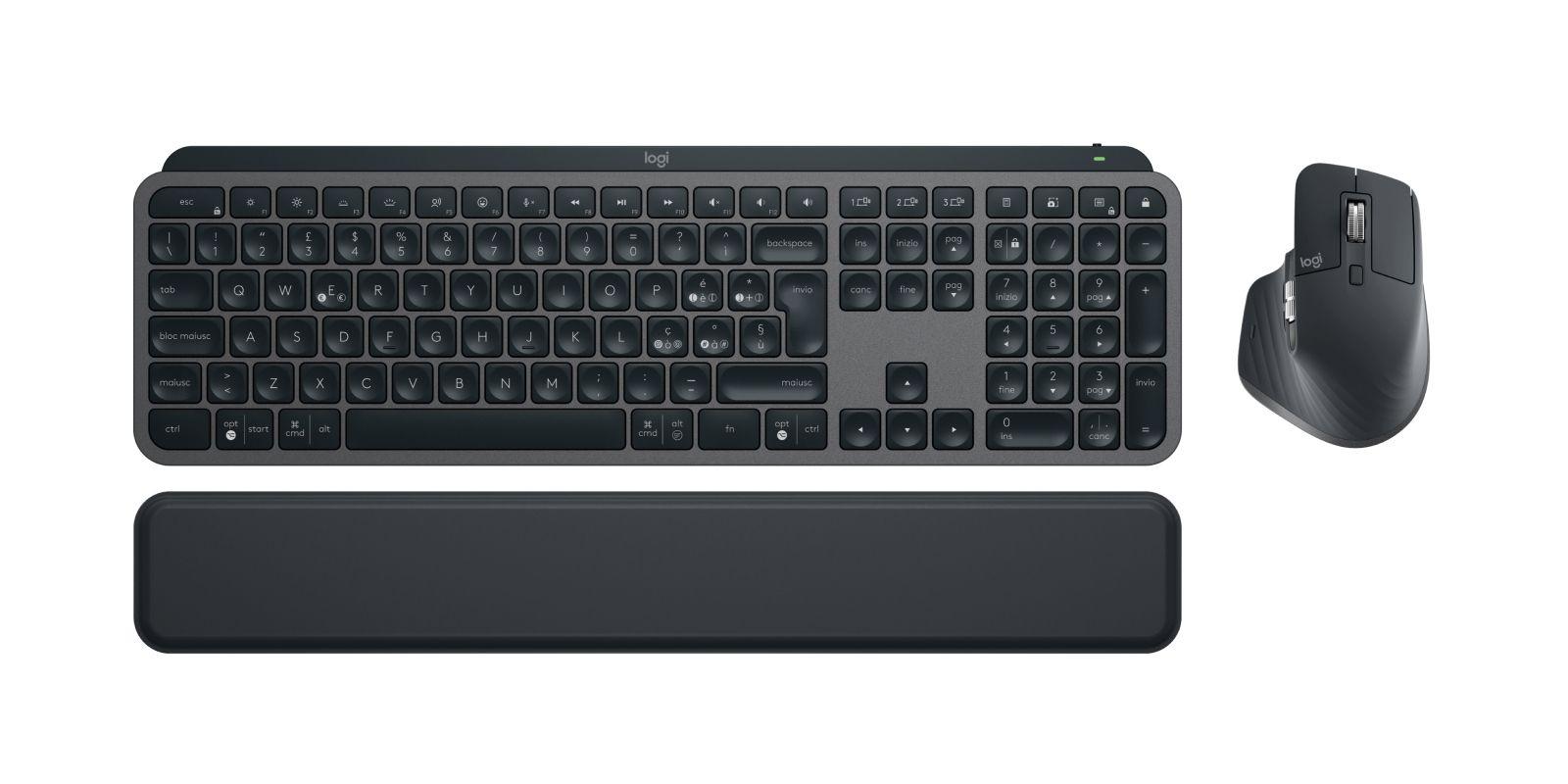 Conjunto Teclado e Rato LOGITECH MX Keys S Combo (Italiano - Bluetooth - Sem fios - Grafite), miniatura 4