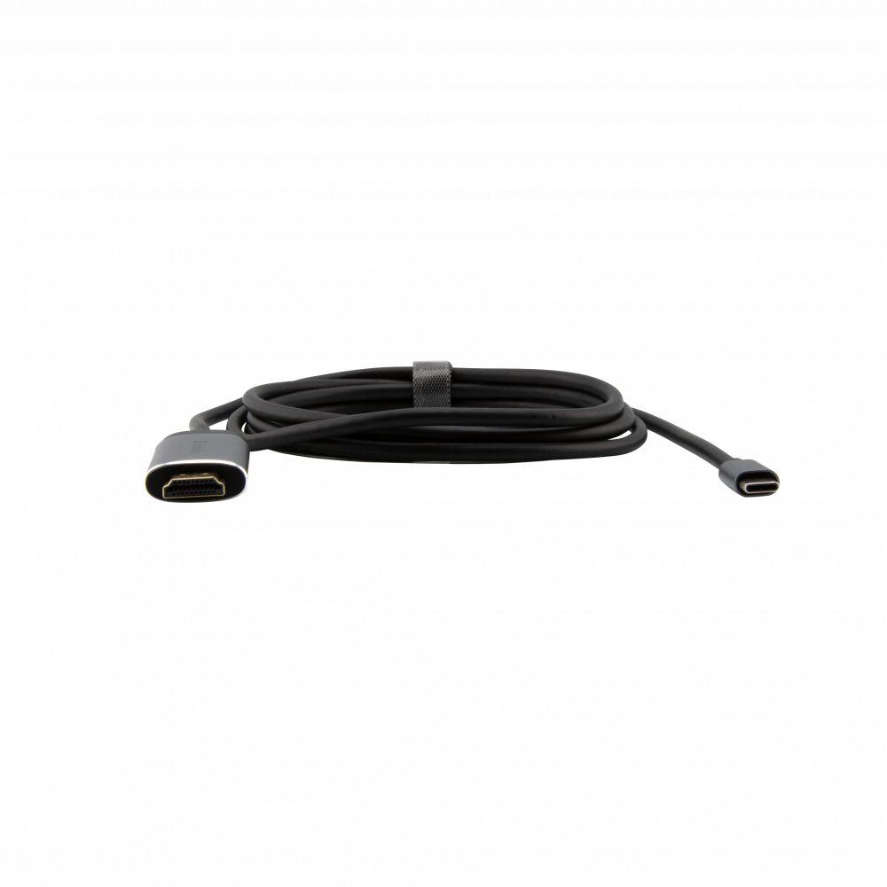 Cabo USB-C para HDMI VERBATIM 49144 (1,5 m - USB Type-C - Preto e Prateado) — miniatura 3