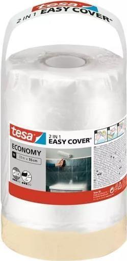 Recarga de Película de Proteção com Fita de Mascarar TESA Easy Cover Economy M (33 m x 55 cm)