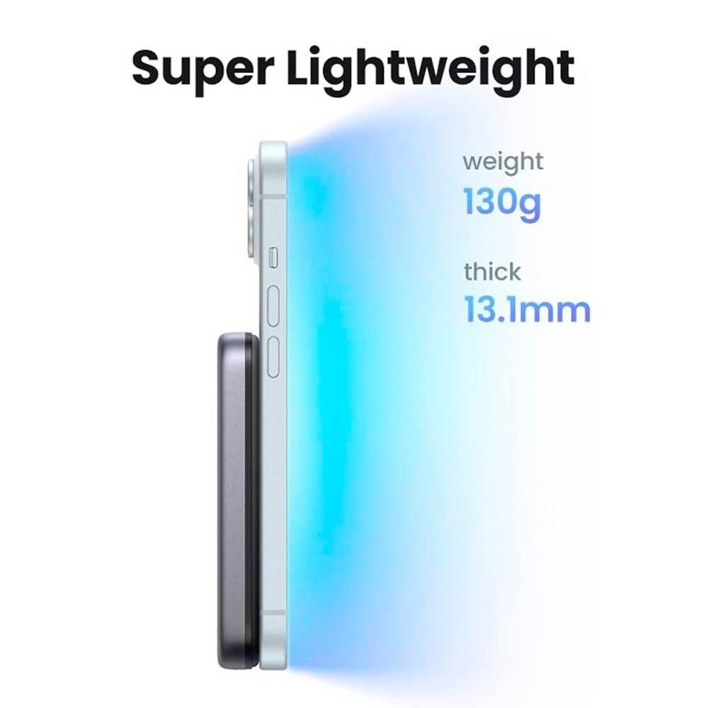 Powerbank UGREEN PB561 (10000 mAh - 20 W - USB Type-C - Cinzento), miniatura 5