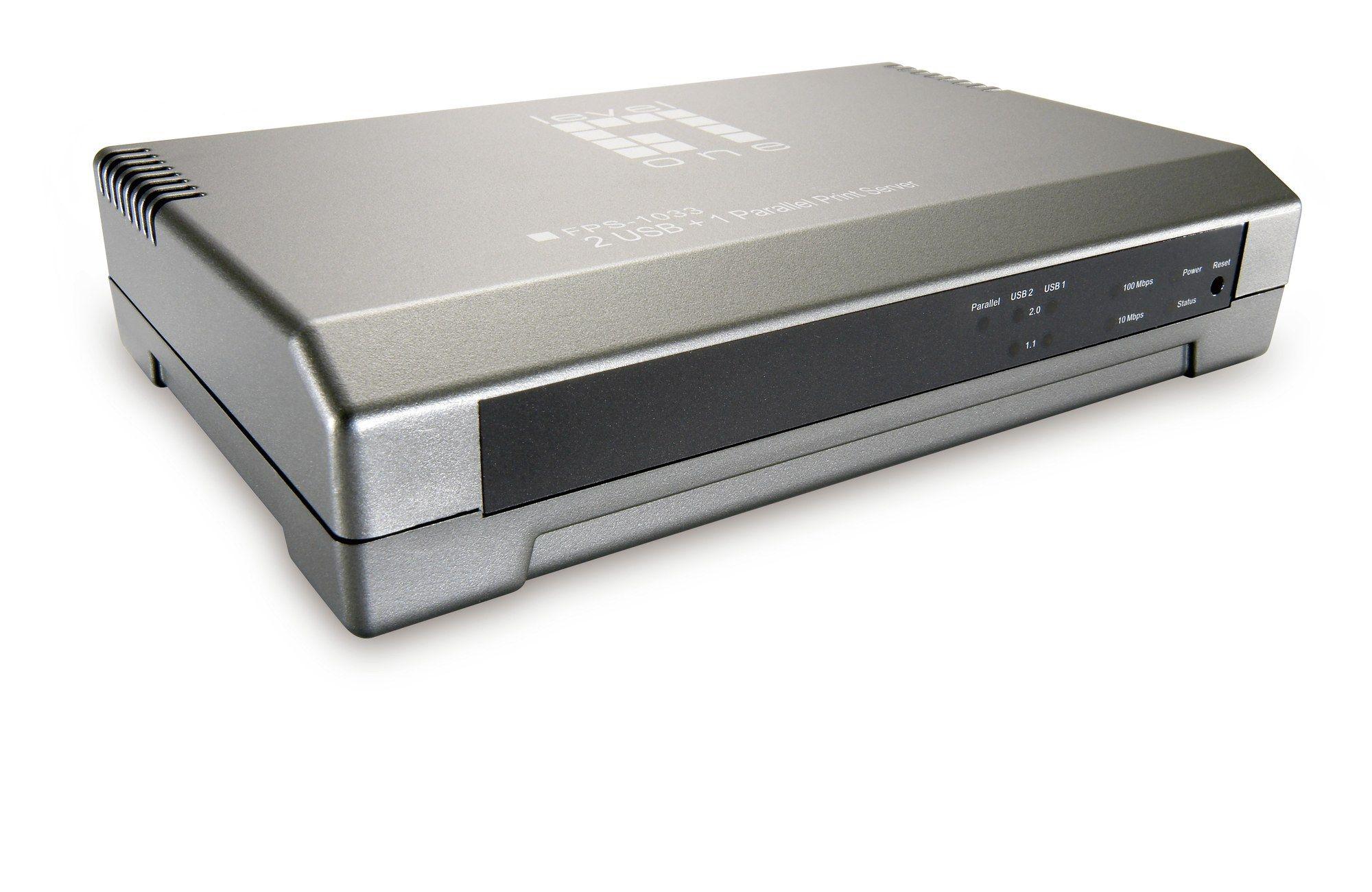 Servidor de Impressão LEVELONE FPS-1033 (Ethernet LAN - 10, 100 Mbit/s - Cinzento), miniatura 2